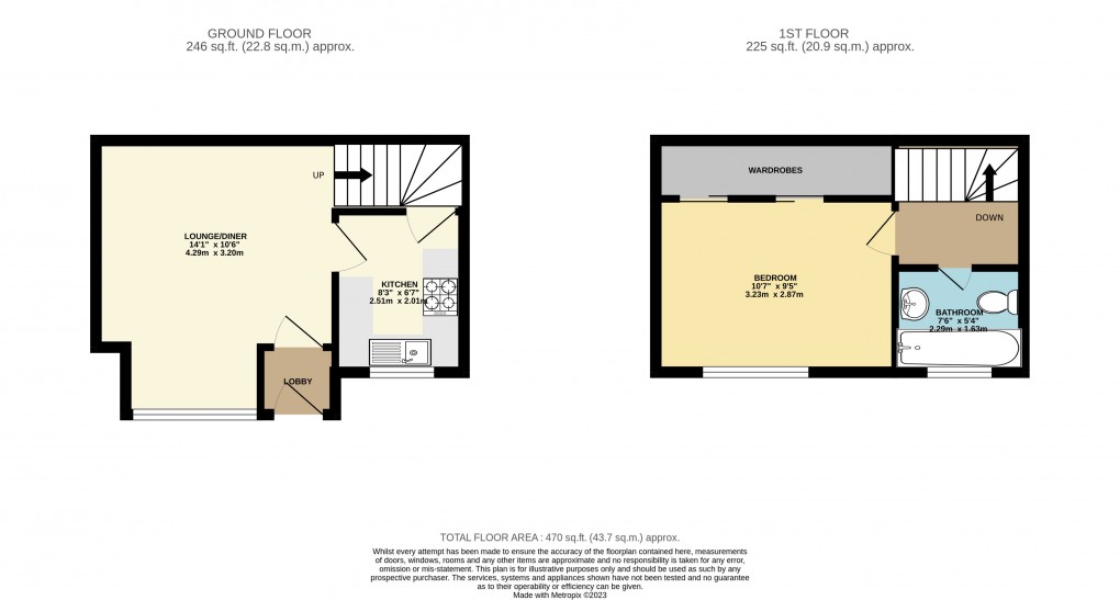 Floorplan for Luton, Bedfordshire