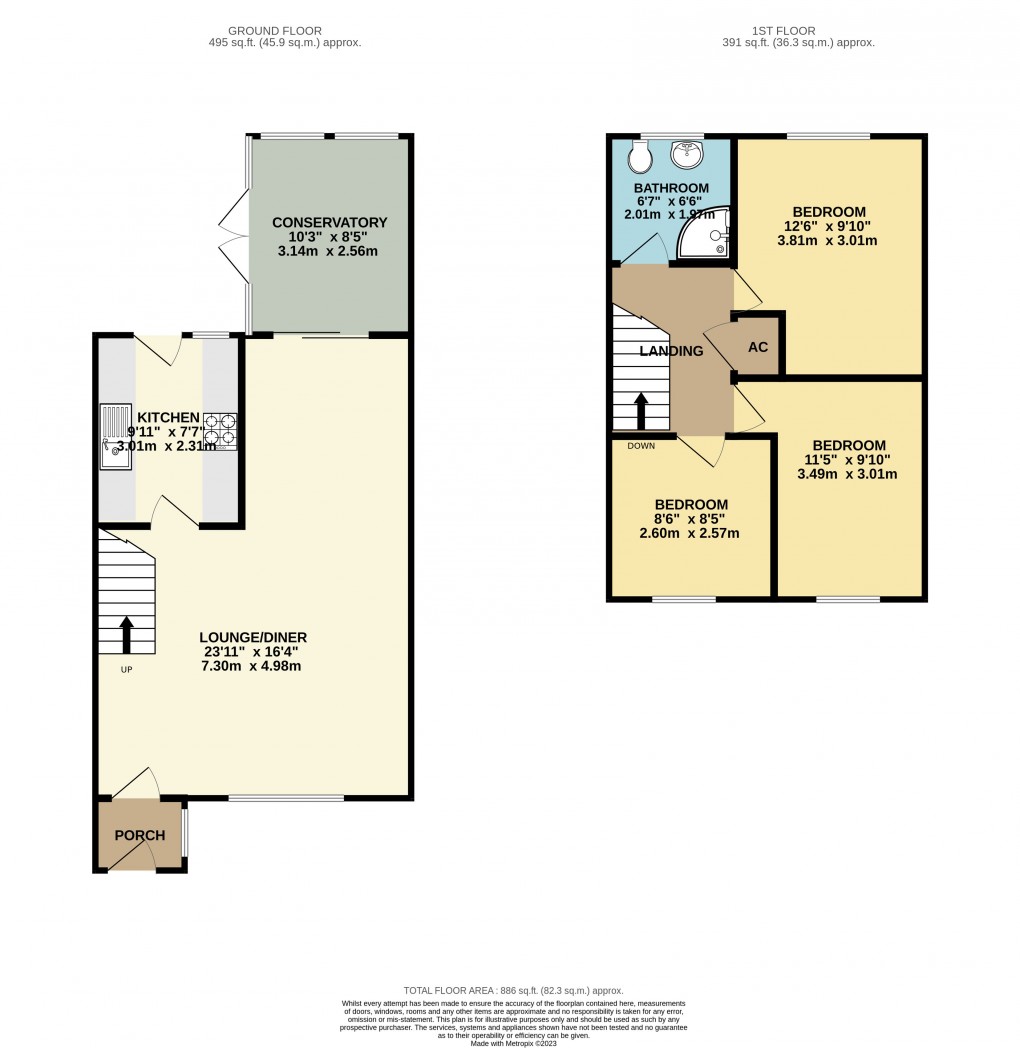 Floorplan for Luton, Bedfordshire