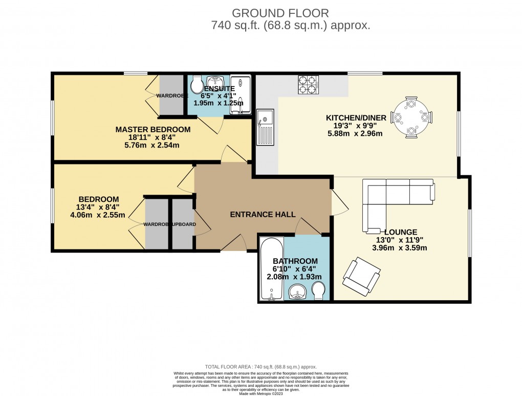 Floorplan for Luton, Bedfordshire