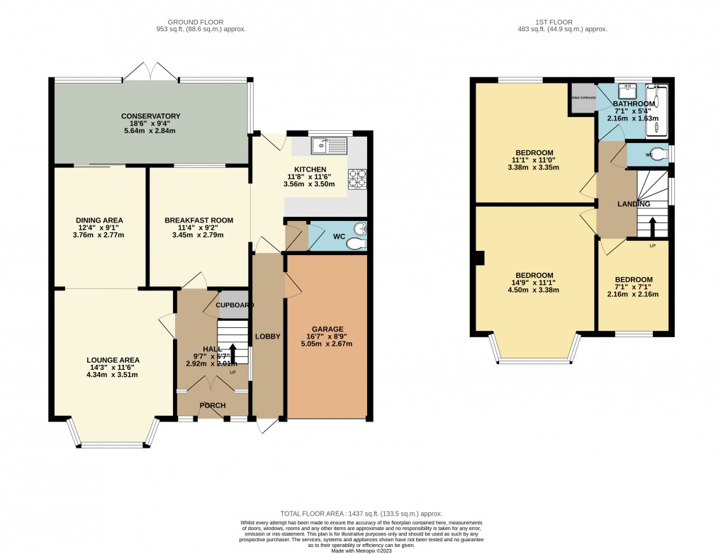 Floorplan for Luton, Bedfordshire
