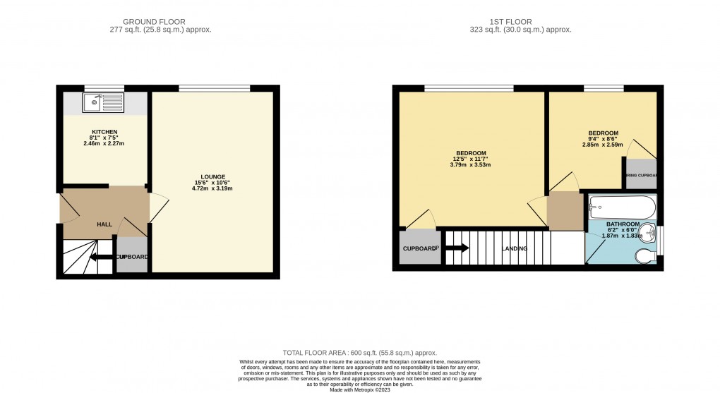 Floorplan for Luton, Bedfordshire