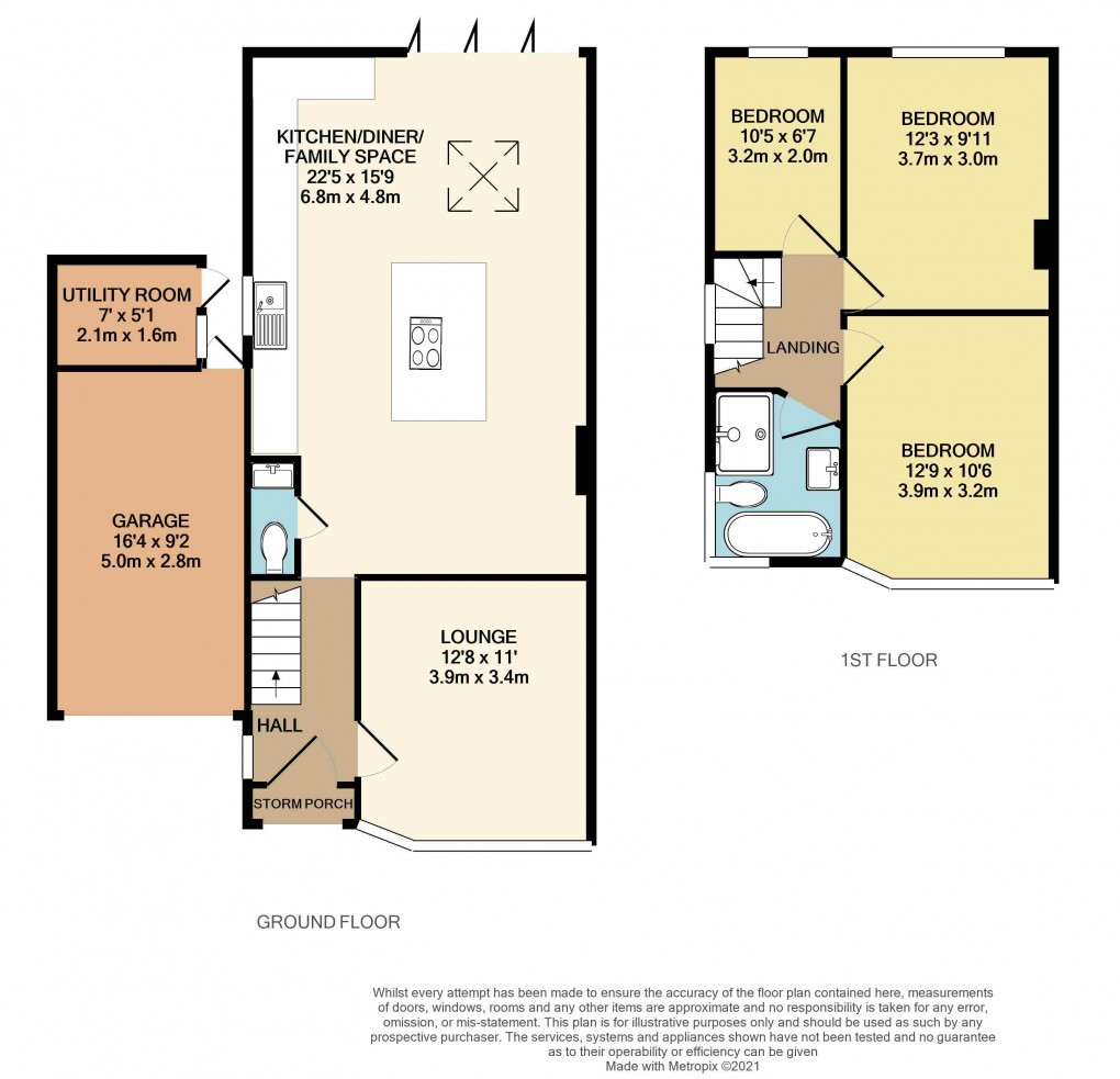 Floorplan for Luton, Bedfordshire