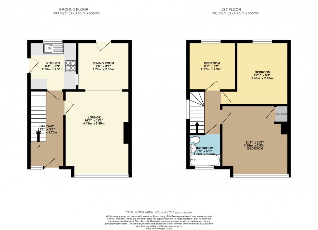 Floorplan for Luton, Bedfordshire