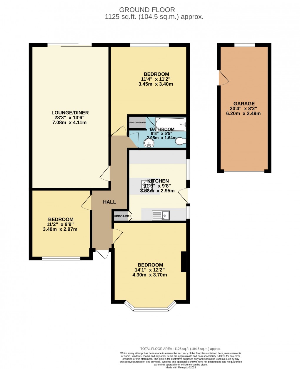 Floorplan for Luton, Bedfordshire