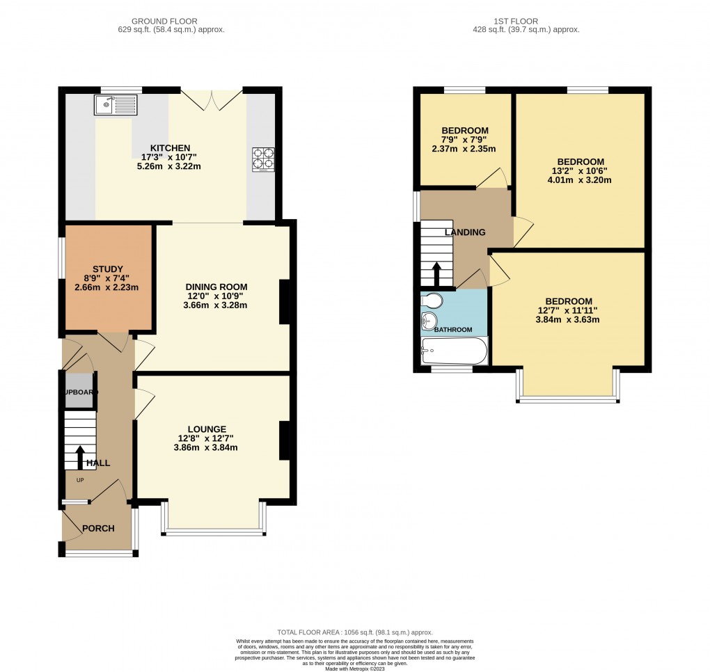 Floorplan for Luton, Bedfordshire