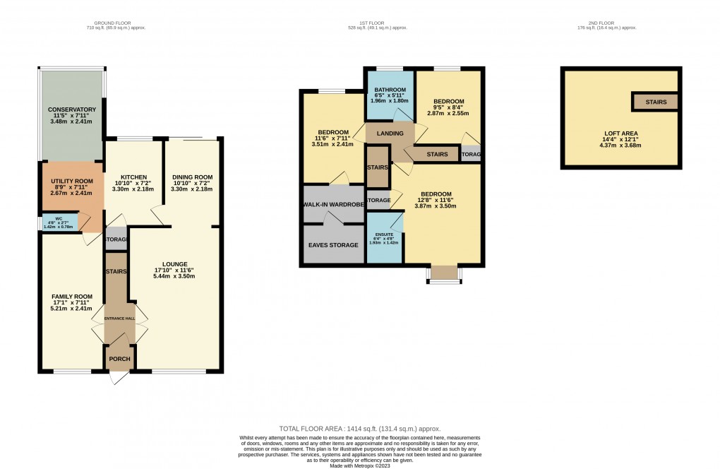 Floorplan for Houghton Regis, Dunstable, Bedfordshire