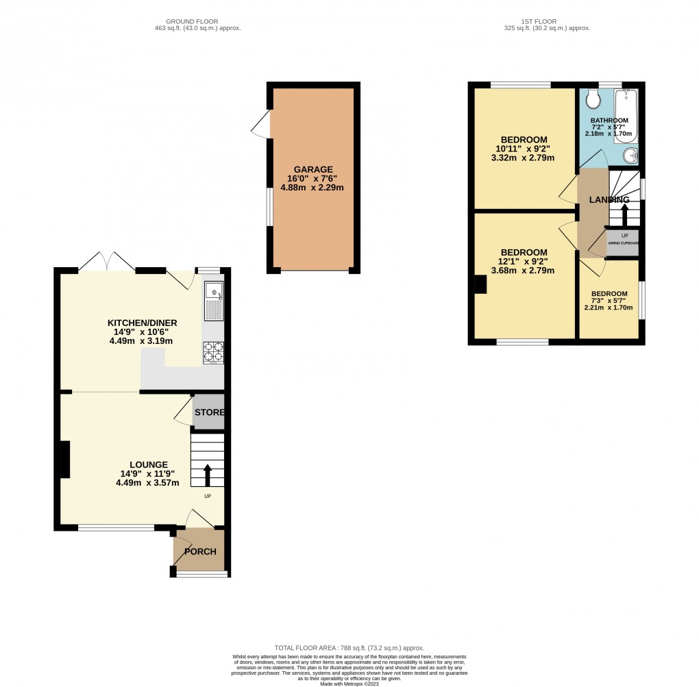 Floorplan for Luton, Bedfordshire