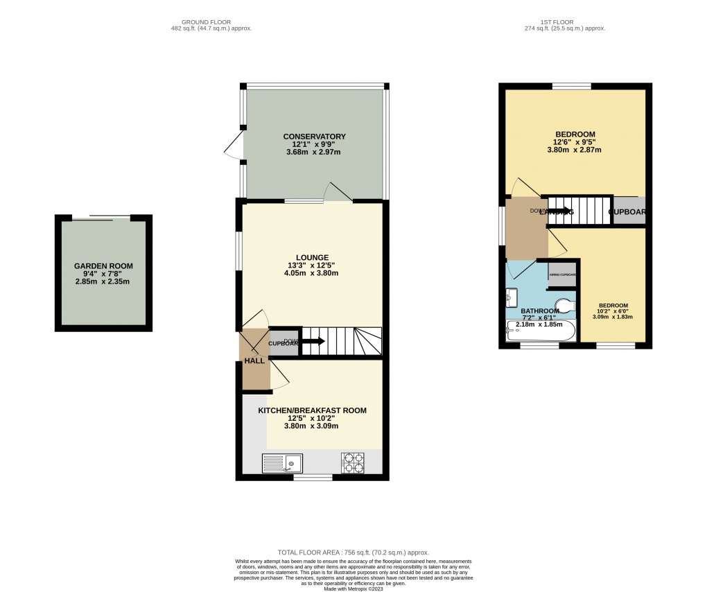 Floorplan for Luton, Bedfordshire