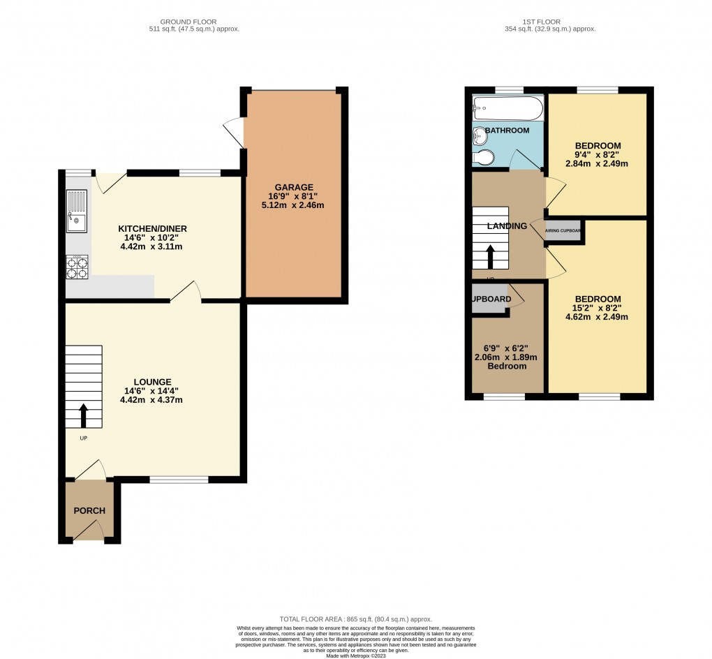 Floorplan for Luton, Bedfordshire