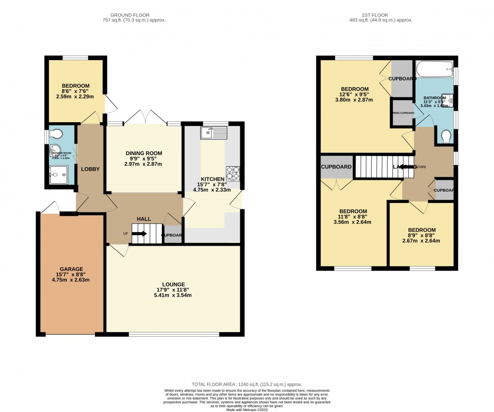 Floorplan for Luton, Bedfordshire