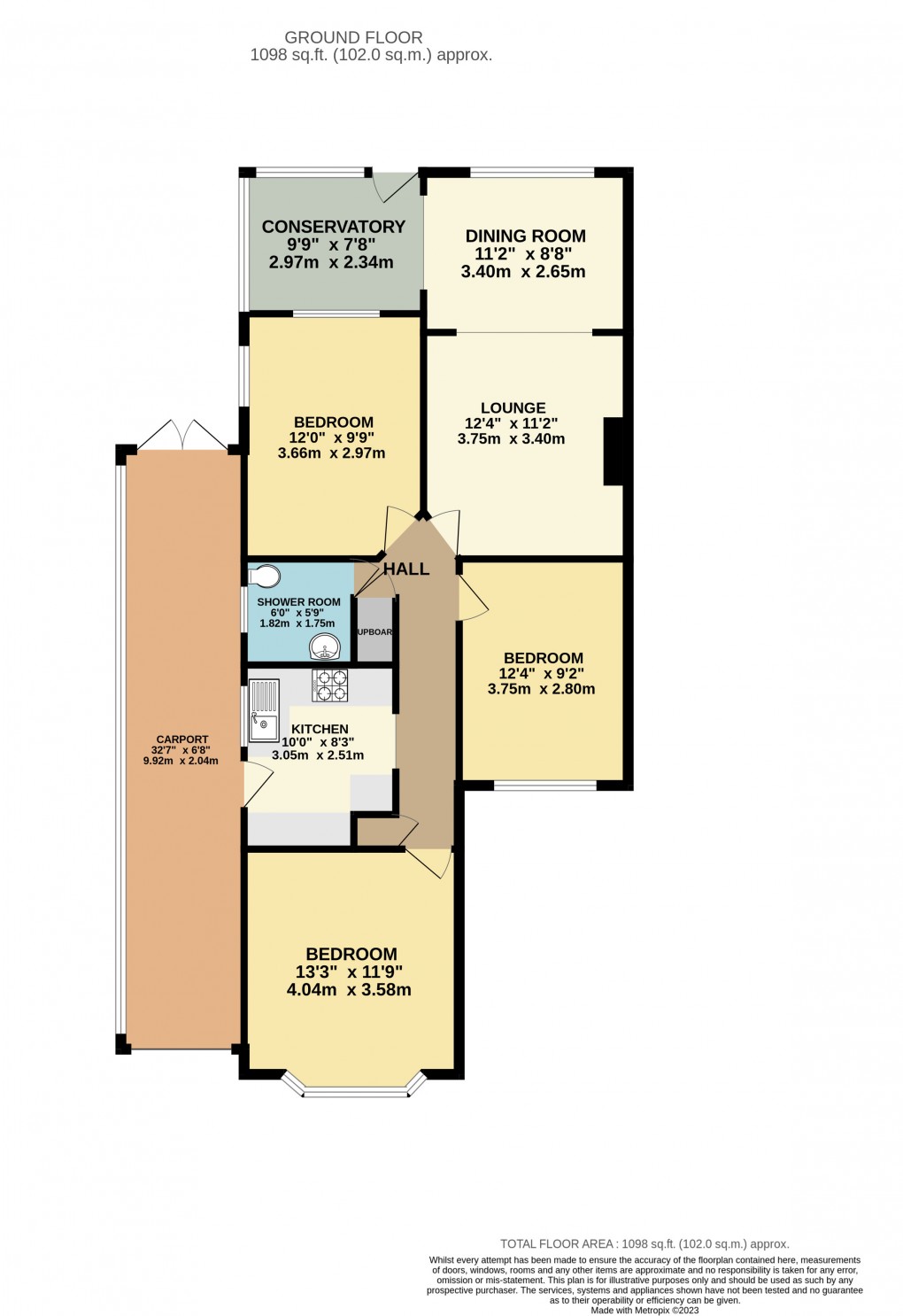 Floorplan for Luton, Bedfordshire