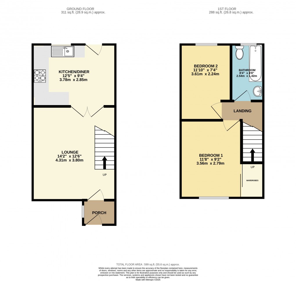 Floorplan for Luton, Bedfordshire