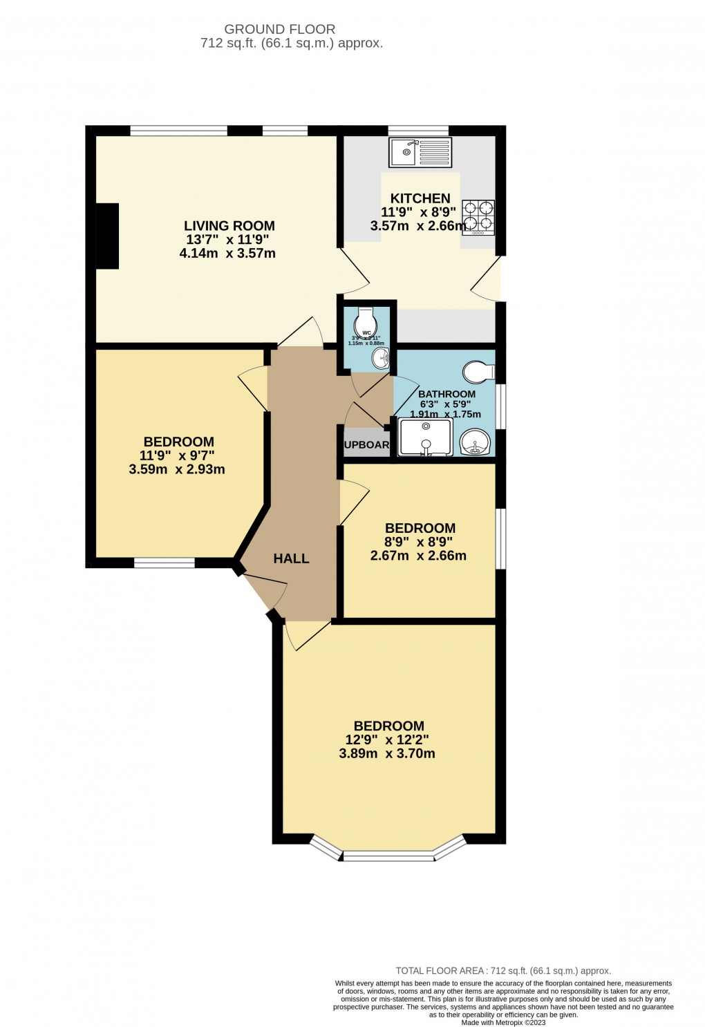 Floorplan for Luton, Bedfordshire