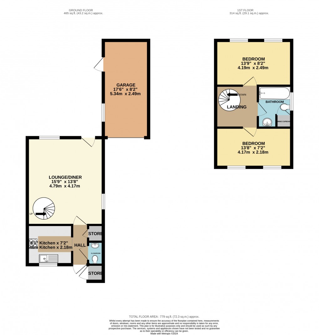 Floorplan for Luton, Bedfordshire