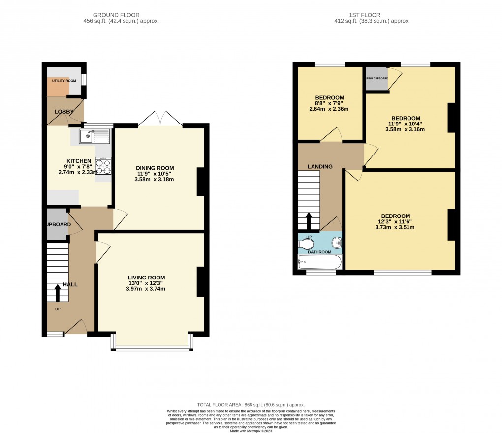 Floorplan for Luton, Bedfordshire