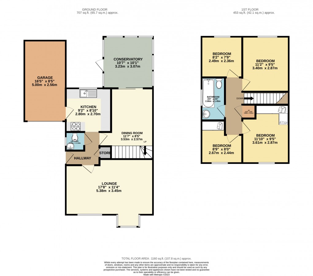 Floorplan for Luton, Bedfordshire