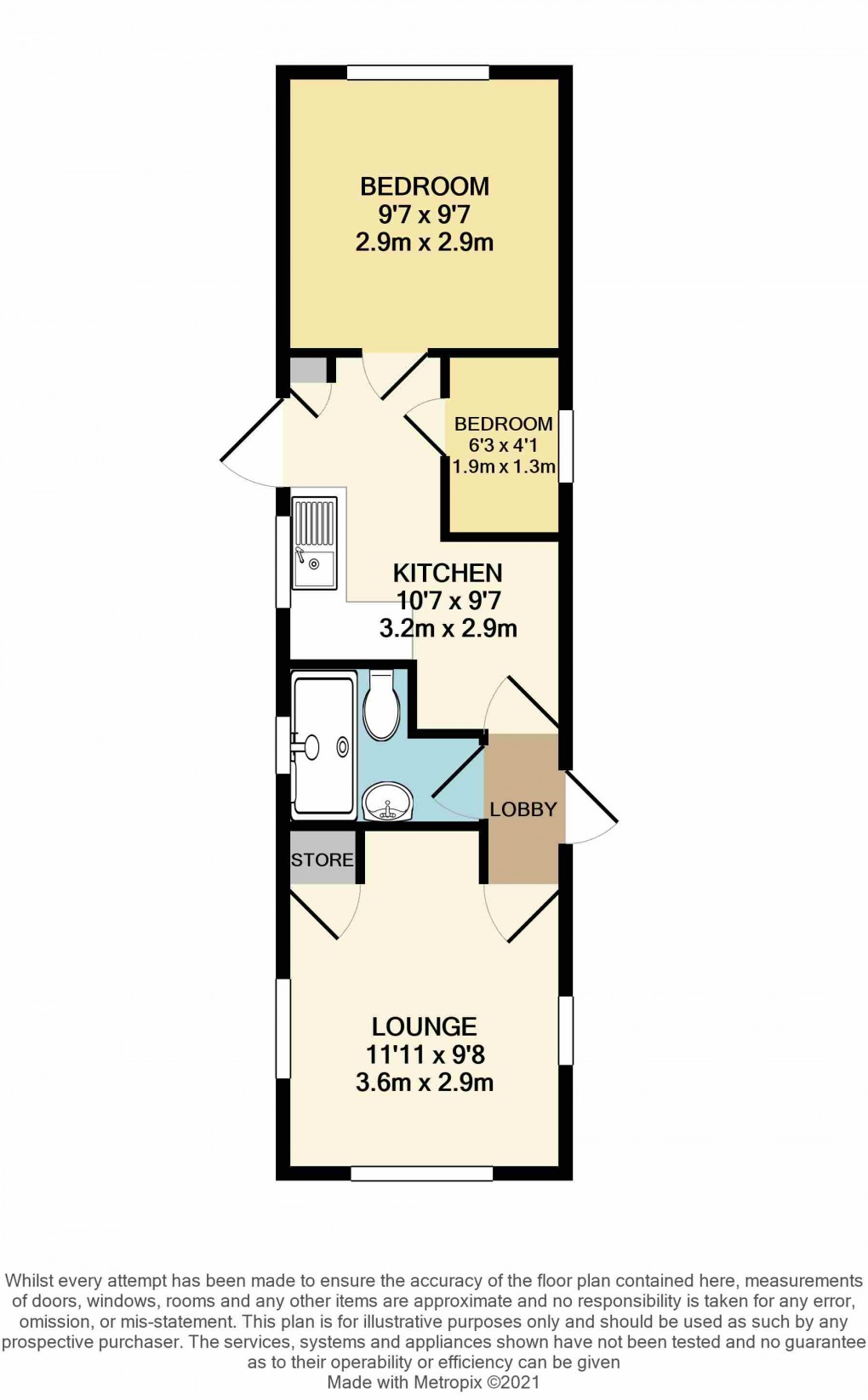 Floorplan for St. Thomas's Road, Luton, Bedfordshire