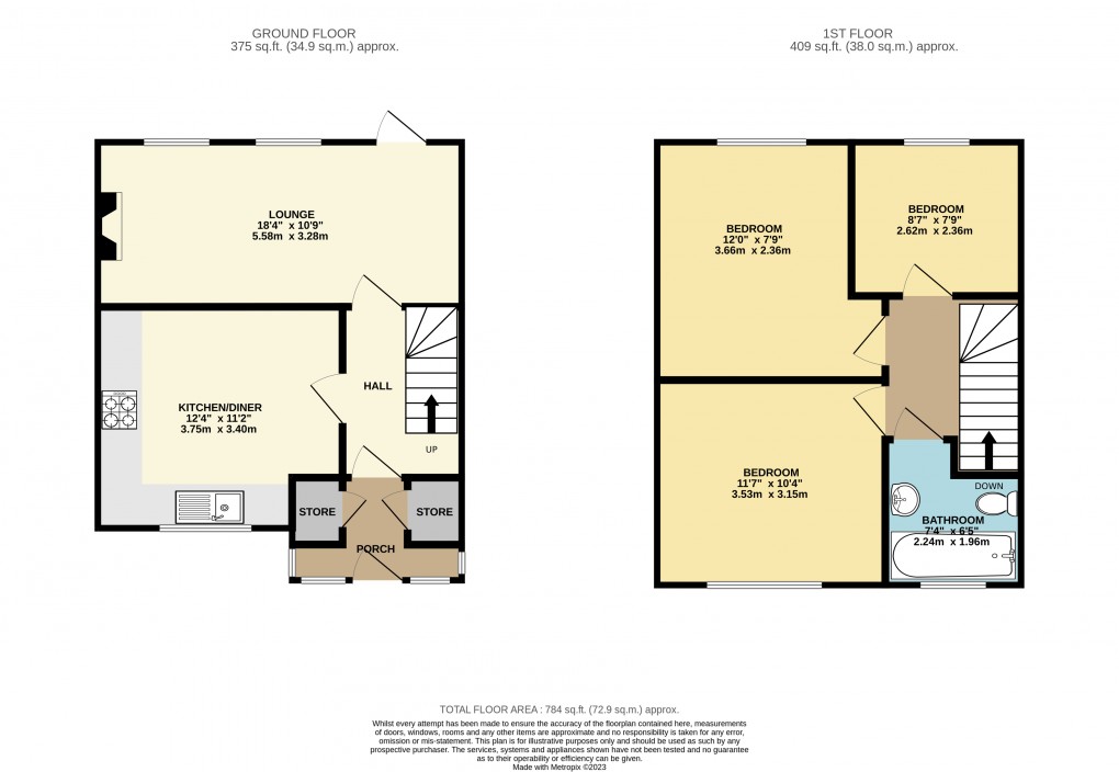 Floorplan for Luton, Bedfordshire