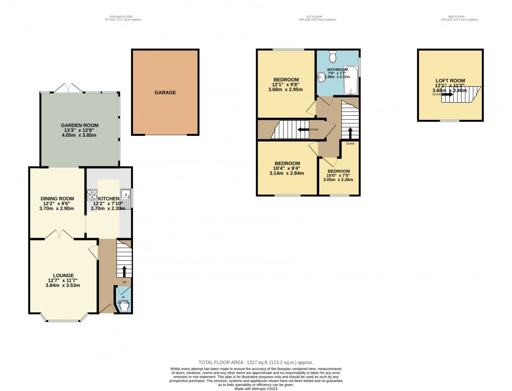 Floorplan for Luton, Bedfordshire