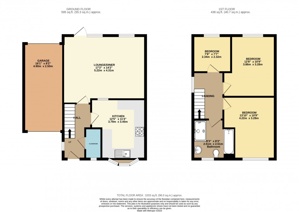 Floorplan for Luton, Bedfordshire