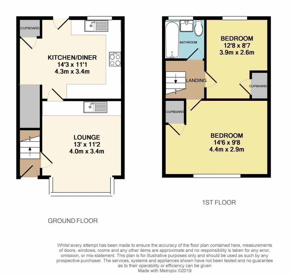 Floorplan for Luton, Bedfordshire