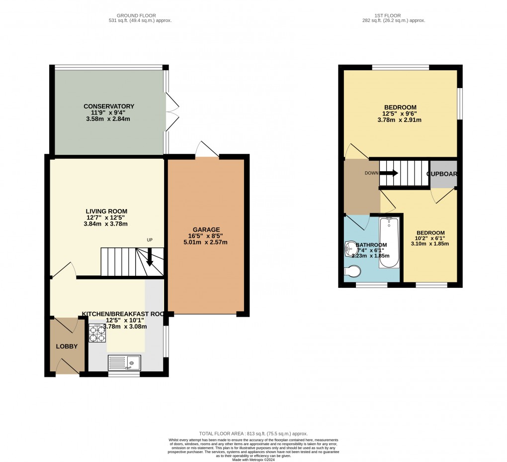 Floorplan for Luton, Bedfordshire