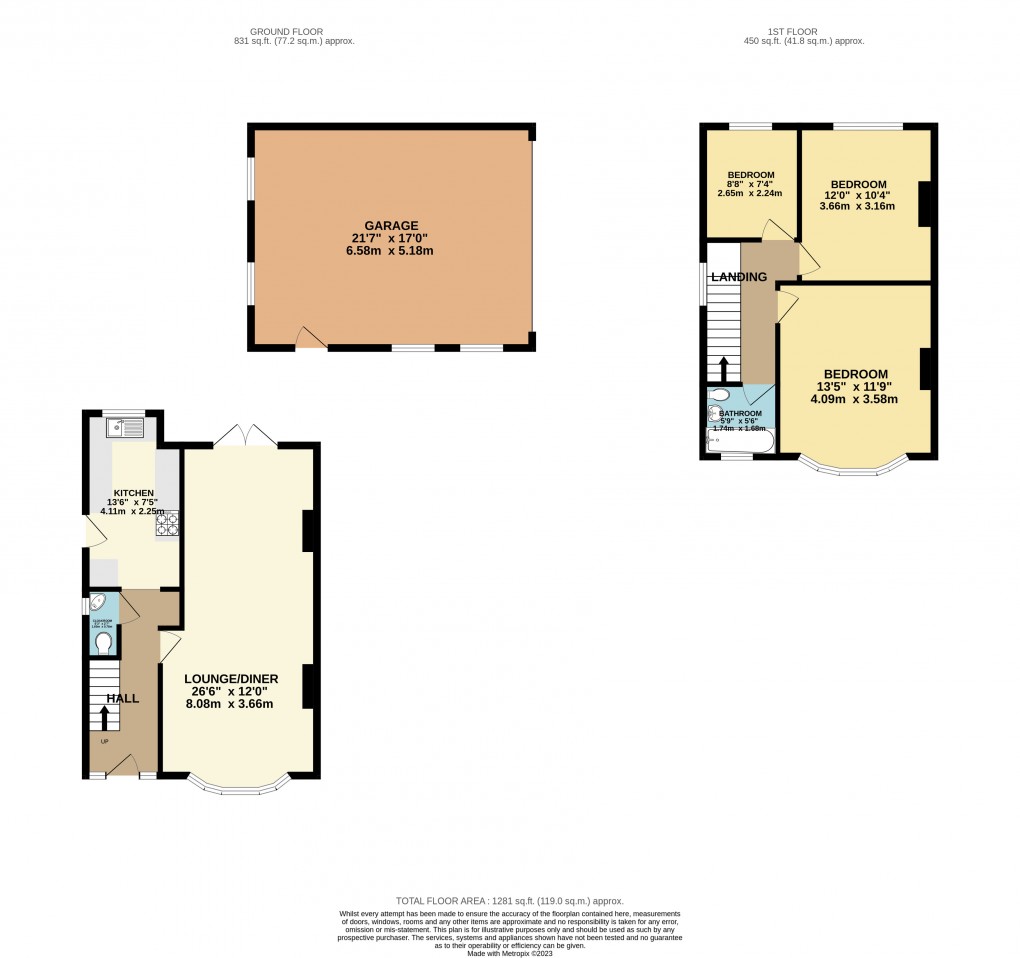 Floorplan for Luton, Bedfordshire