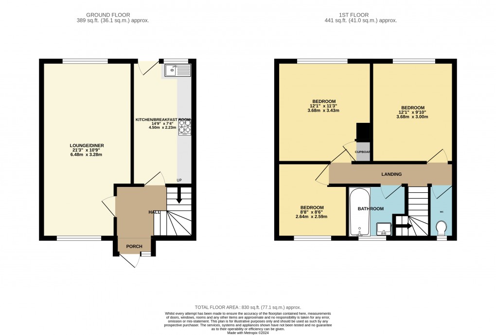 Floorplan for Luton, Bedfordshire