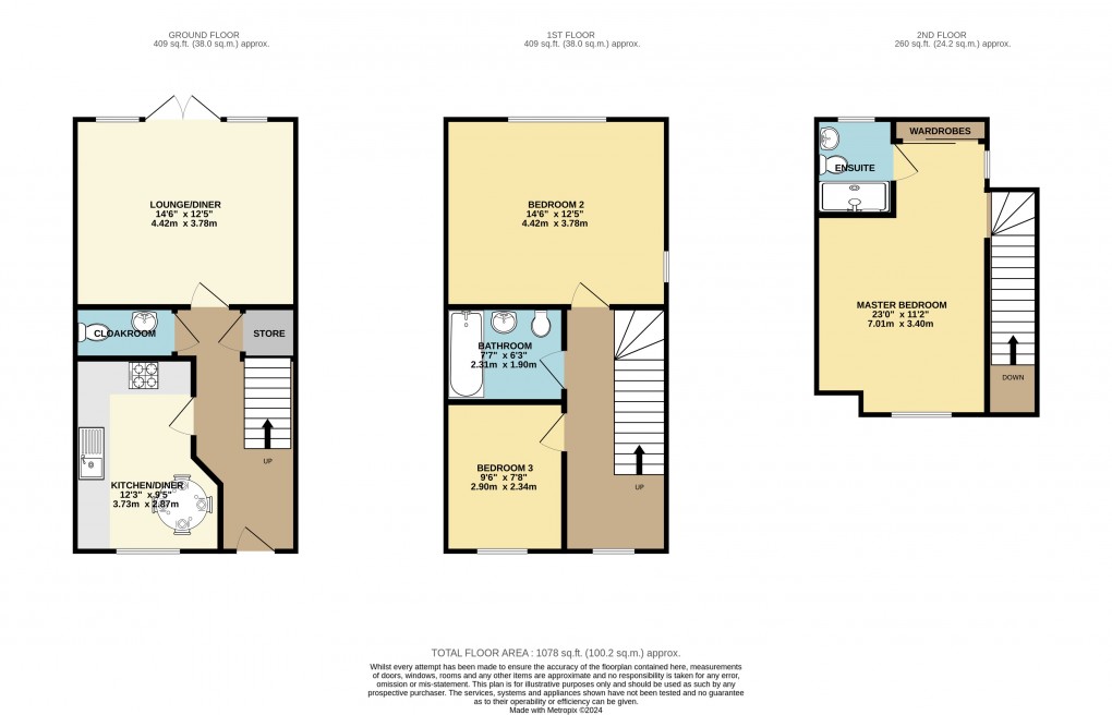 Floorplan for Luton, Bedfordshire