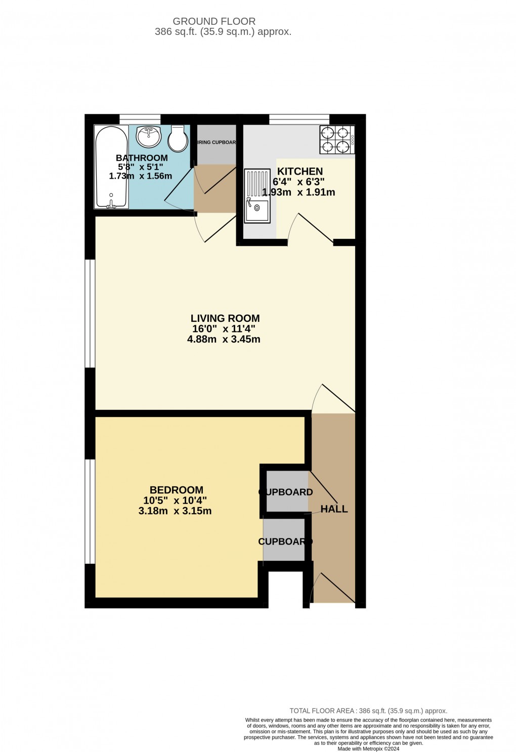 Floorplan for Luton, Bedfordshire