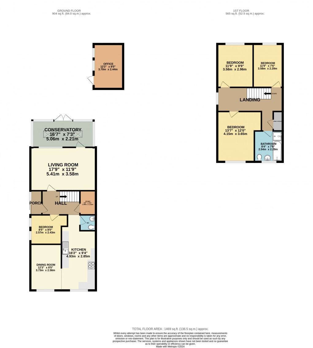 Floorplan for Luton, Bedfordshire