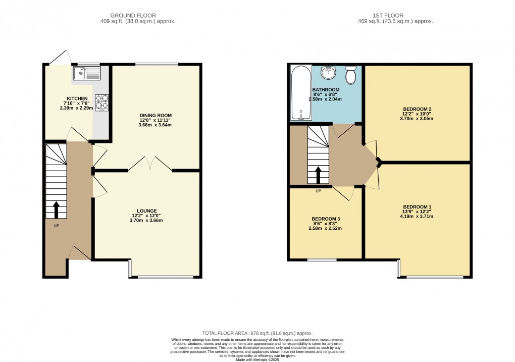 Floorplan for Luton, Bedfordshire