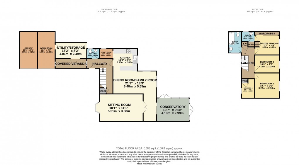 Floorplan for Luton, Bedfordshire