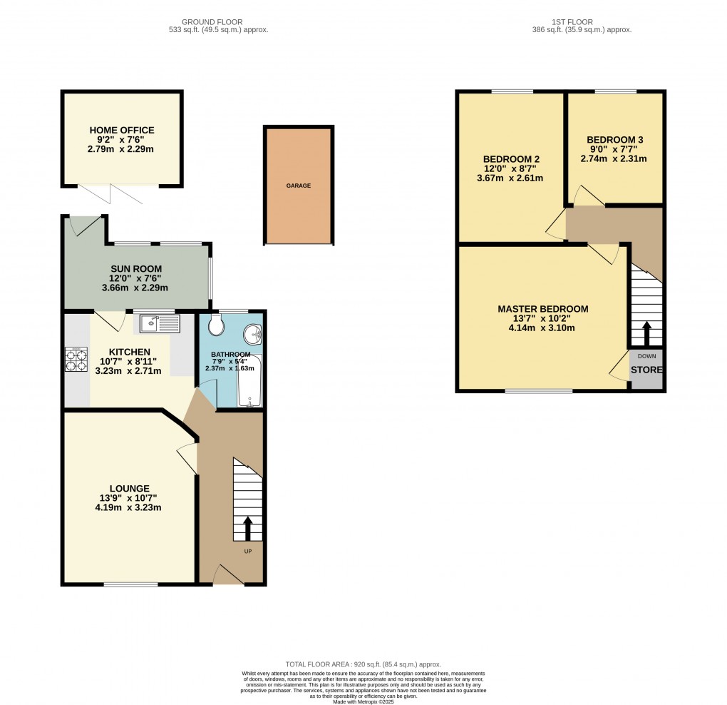 Floorplan for Luton, Bedfordshire