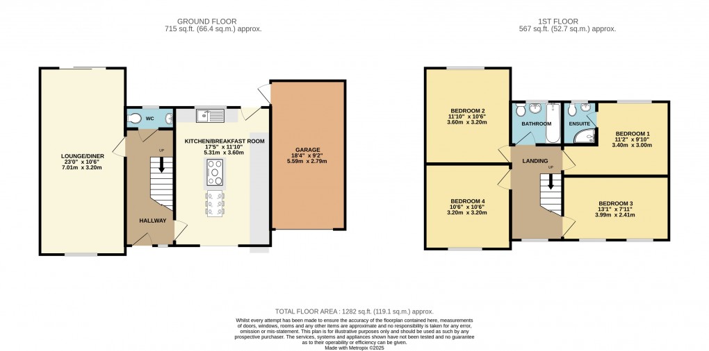 Floorplan for Luton, Bedfordshire