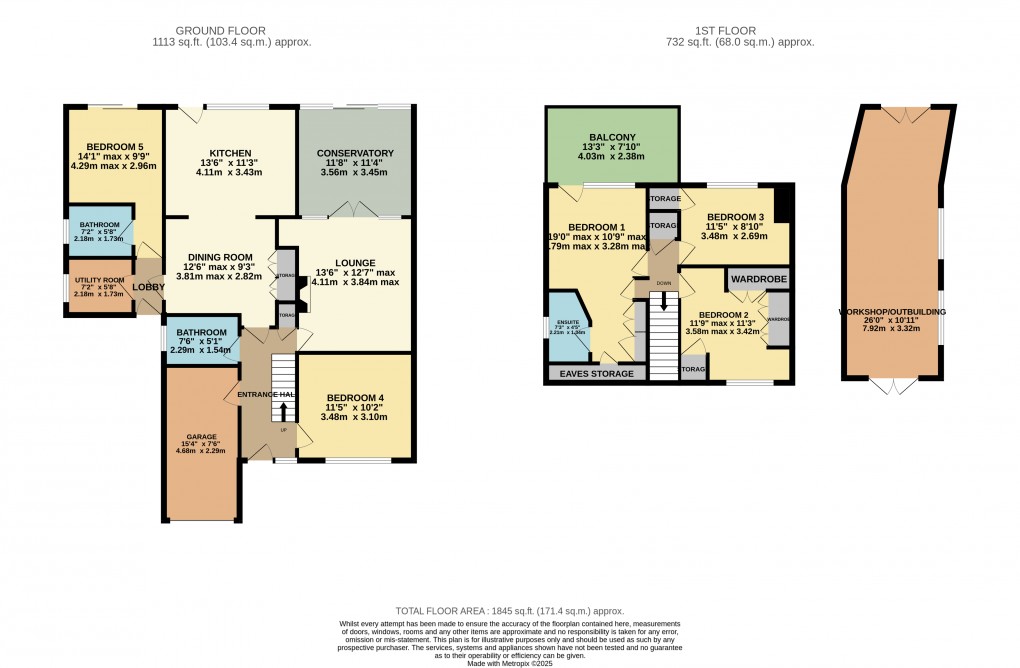 Floorplan for Luton, Bedfordshire