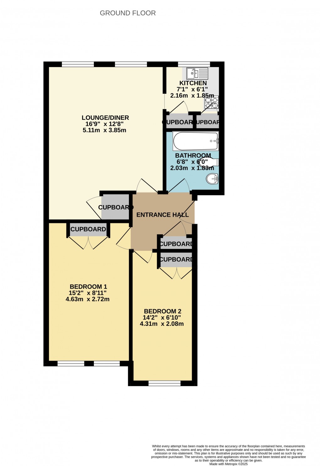 Floorplan for Luton, Bedfordshire