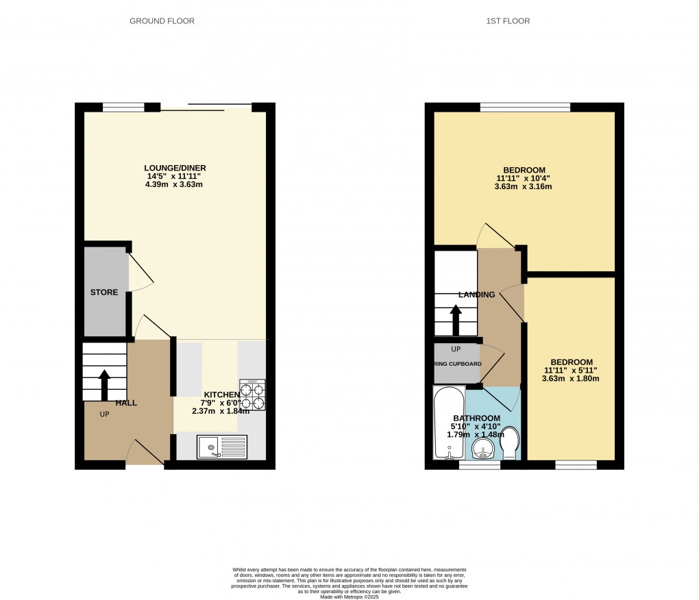 Floorplan for Luton, Bedfordshire