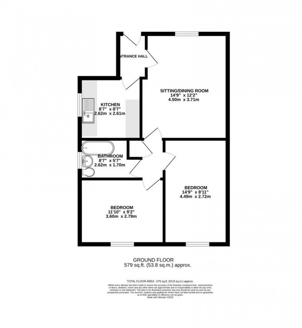 Floorplan for Luton, Bedfordshire