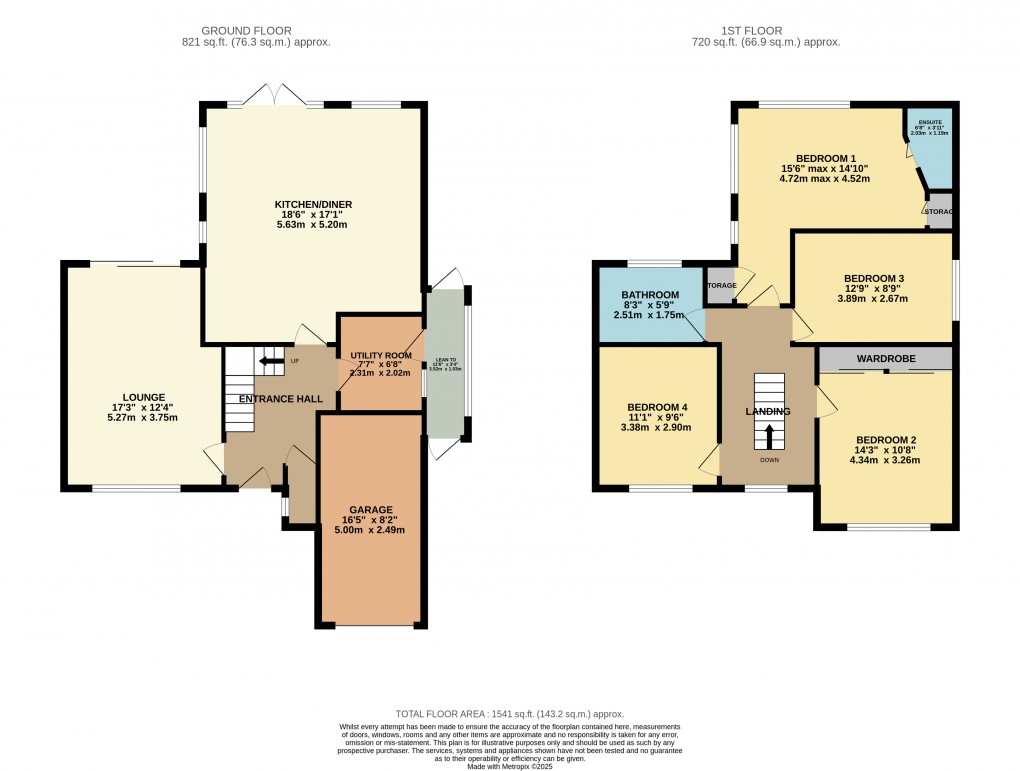 Floorplan for Luton, Bedfordshire