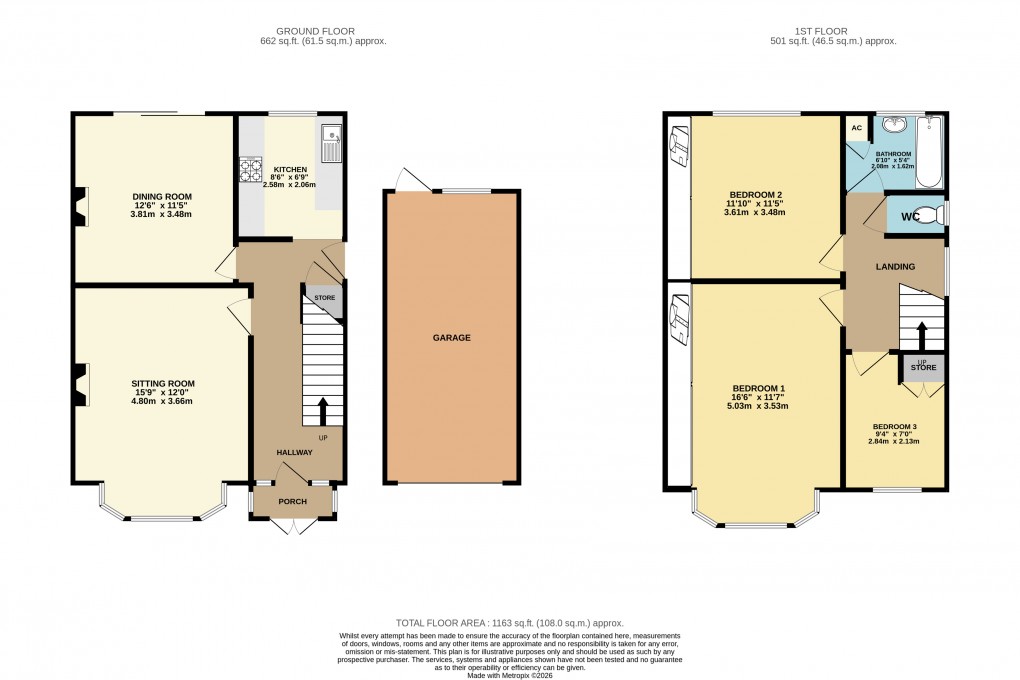 Floorplan for Luton, Bedfordshire