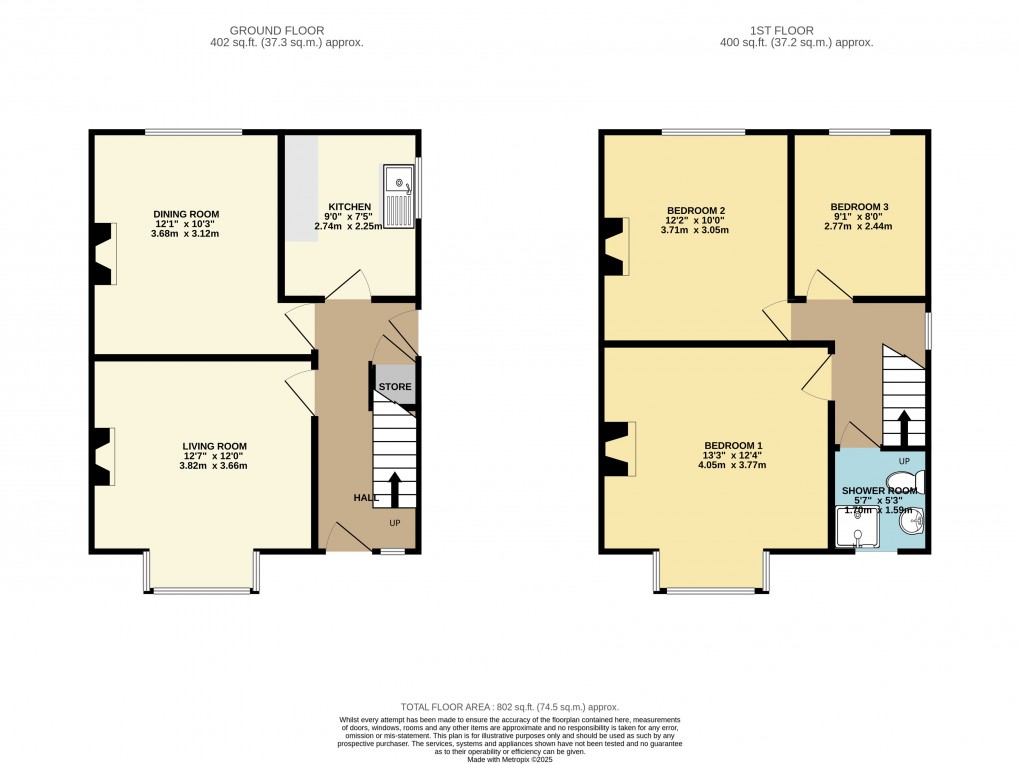 Floorplan for Luton, Bedfordshire