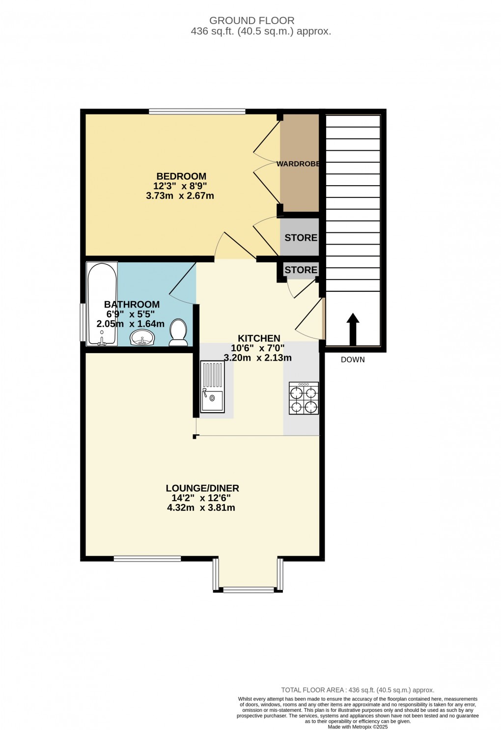 Floorplan for Luton, Bedfordshire