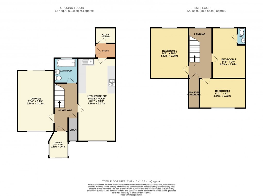 Floorplan for Cockernhoe, Luton, Hertfordshire