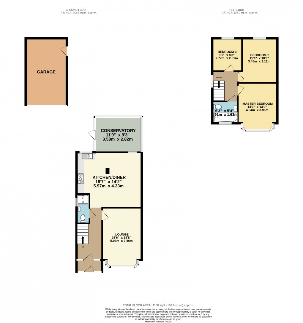 Floorplan for Luton, Bedfordshire