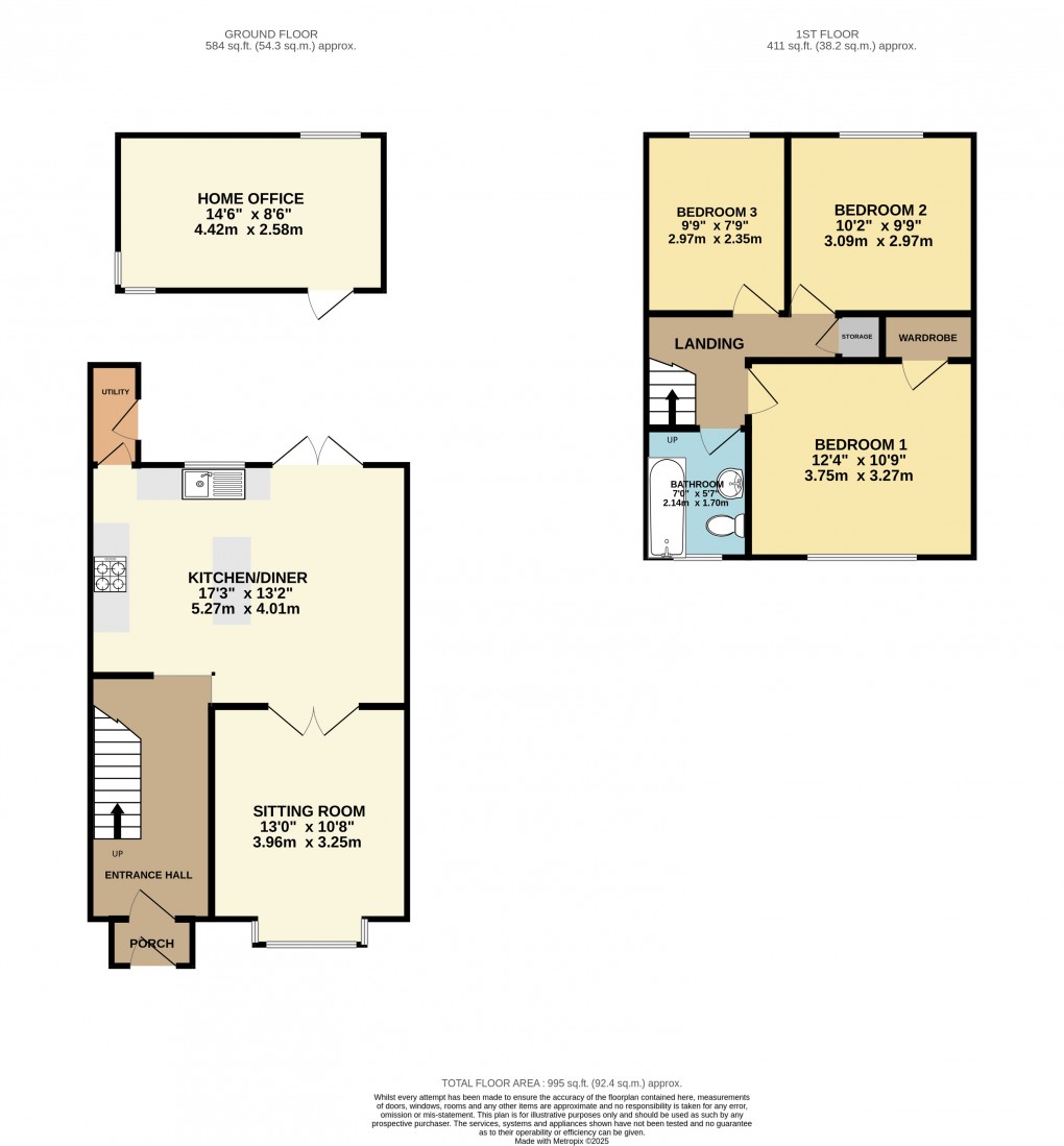 Floorplan for Luton, Bedfordshire