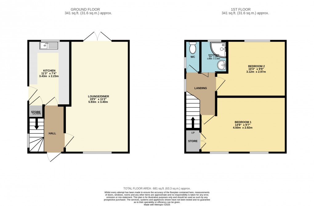 Floorplan for Luton, Bedfordshire