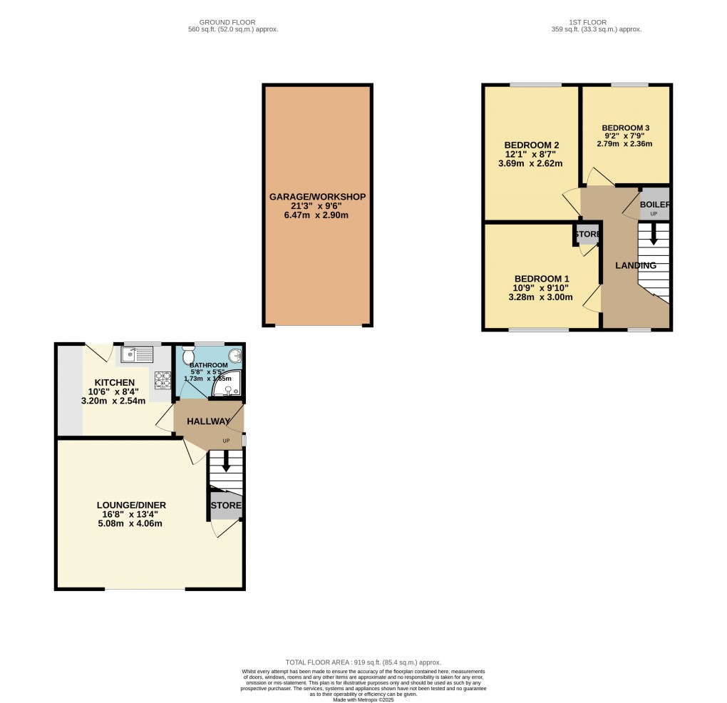 Floorplan for Luton, Bedfordshire