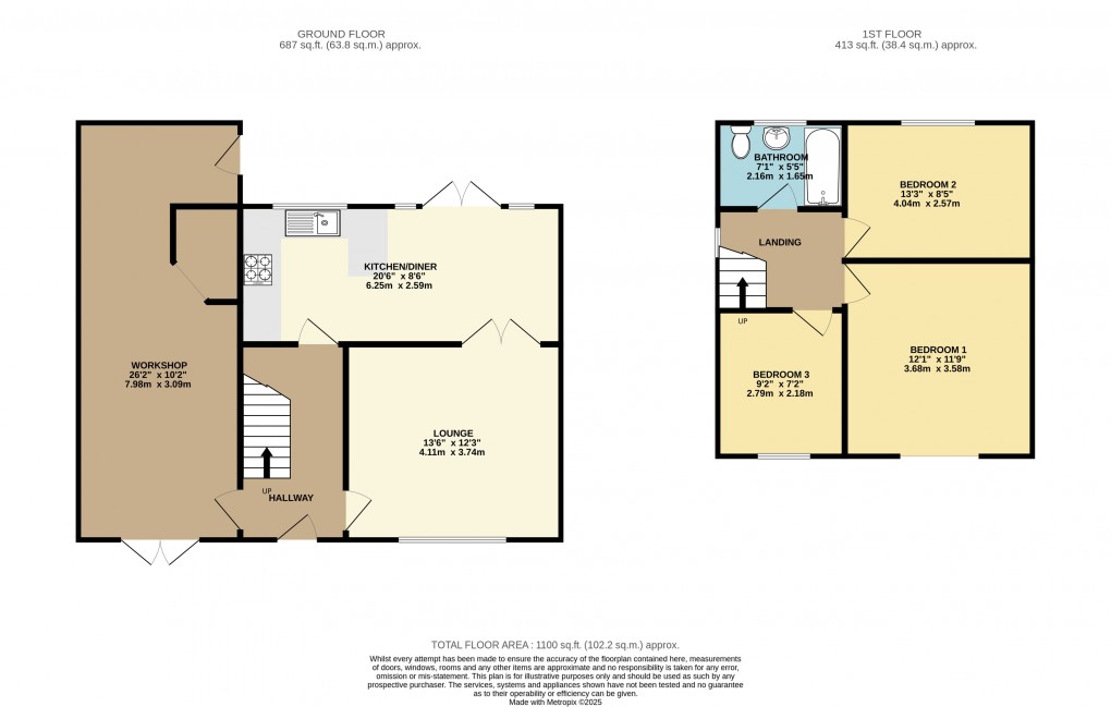 Floorplan for Luton, Bedfordshire