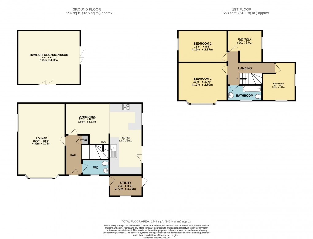Floorplan for Luton, Bedfordshire